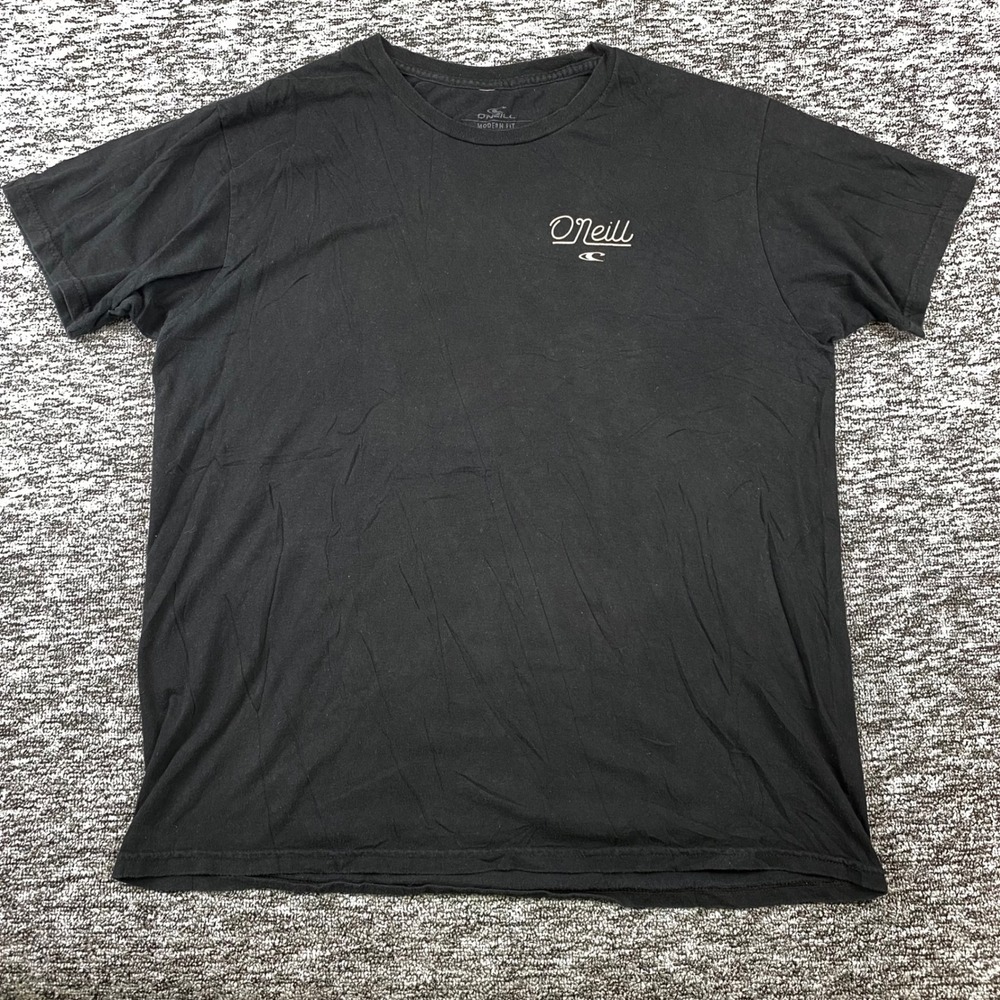ONeill Mens Large Black Modern Fit Surf T Shirt Original American Surf Co